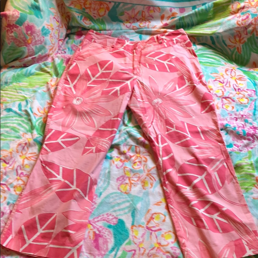Lilly Pulitzer White Tag Capris